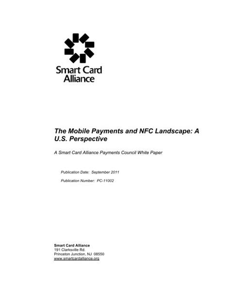 The Mobile Payments and NFC Landscape: A U.S.